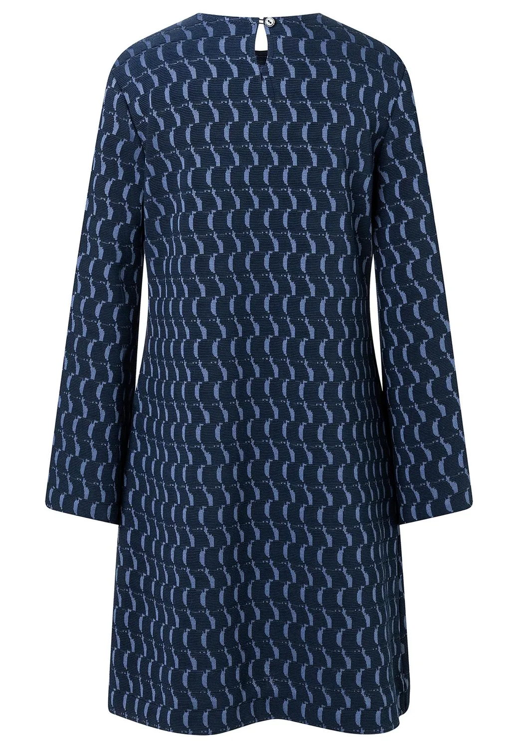 Ana Alcazar Siwora abito corto jacquard blu