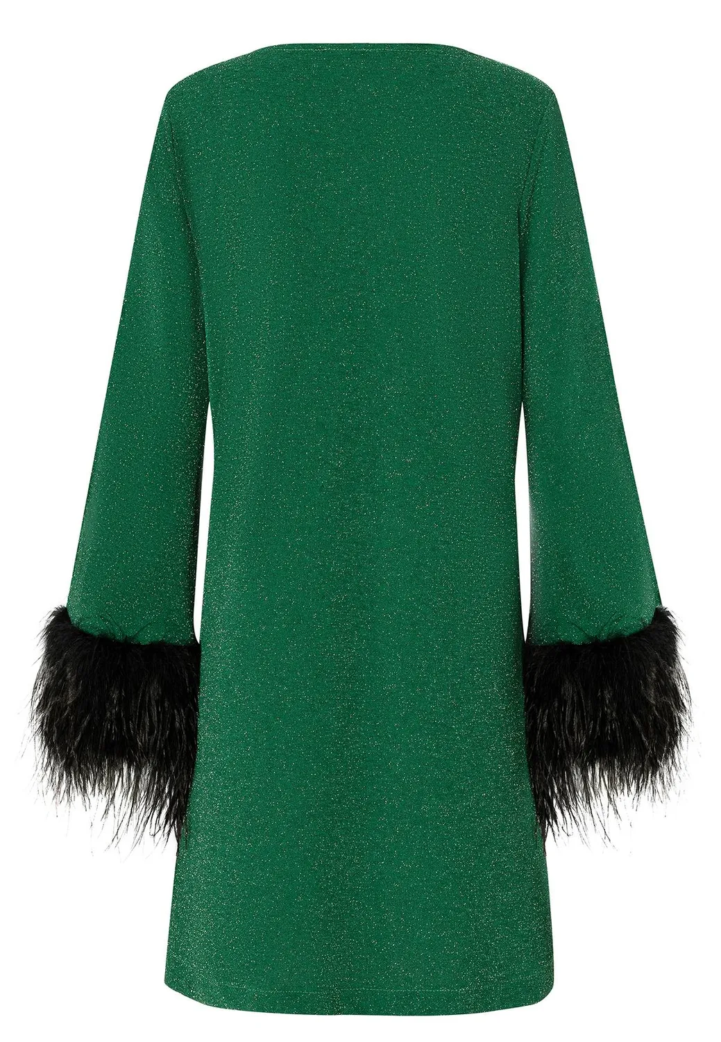 Ana Alcazar Onasa abito cocktail verde lurex