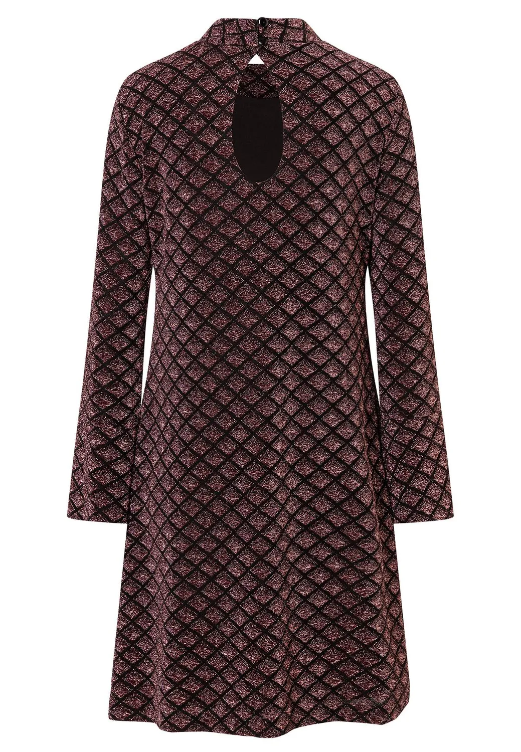Ana Alcazar Ablino abito lurex bordeaux corto