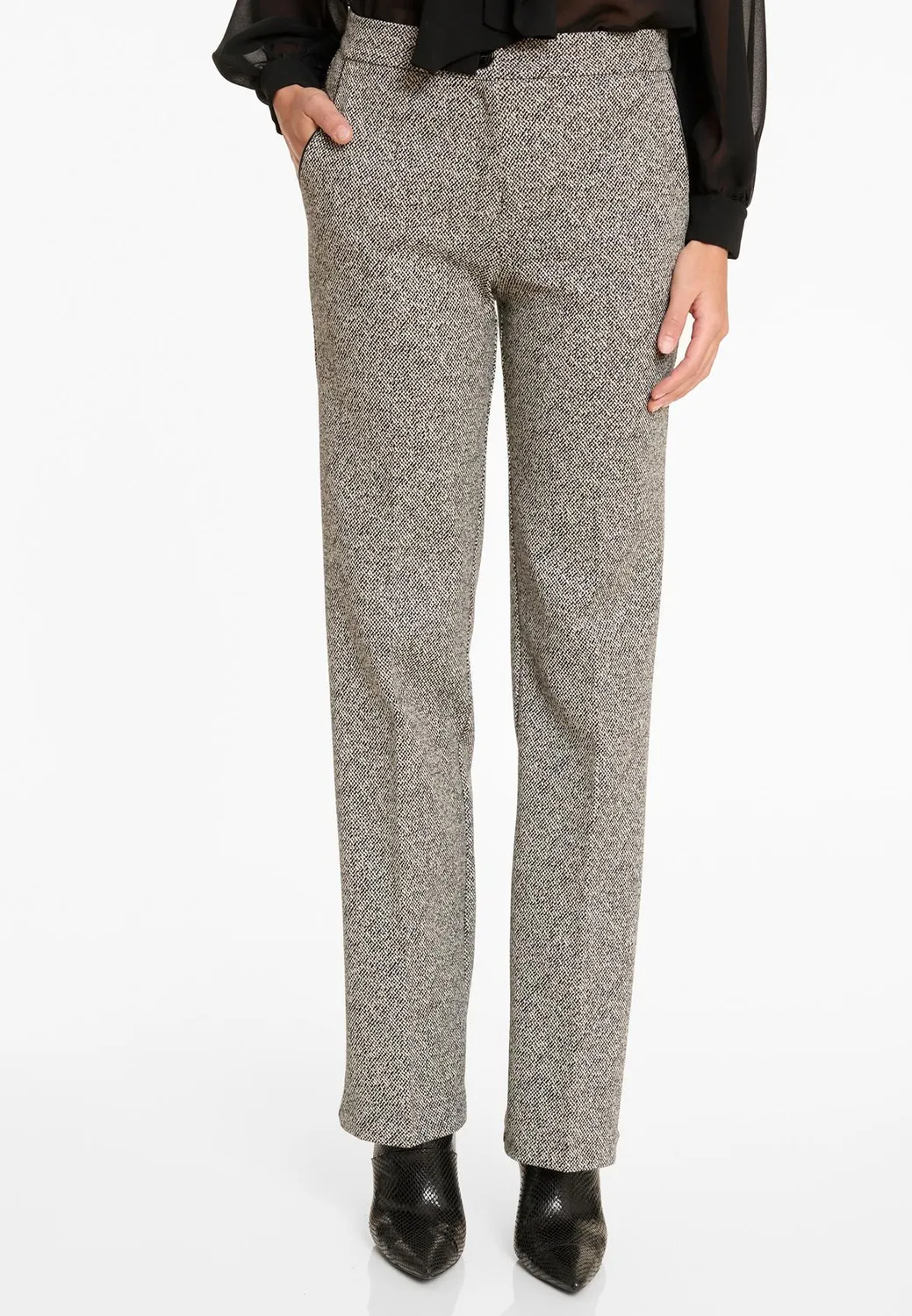 Ana Alcazar Alena pantaloni tweed grigi ufficio