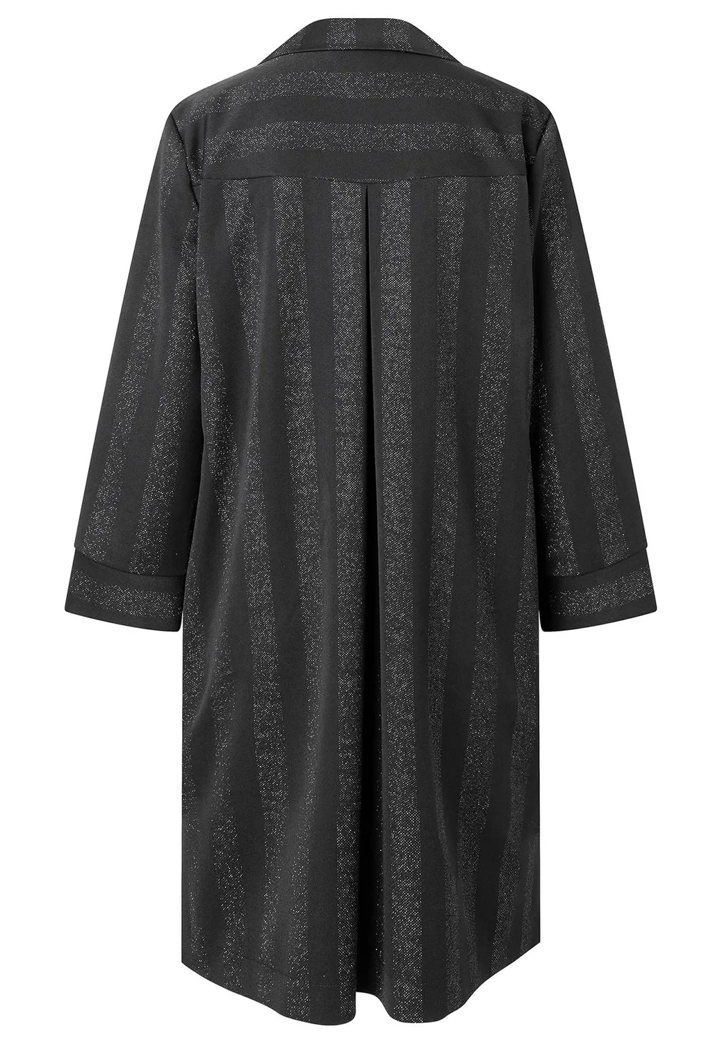 Ana Alcazar Samina abito camicia nero lurex