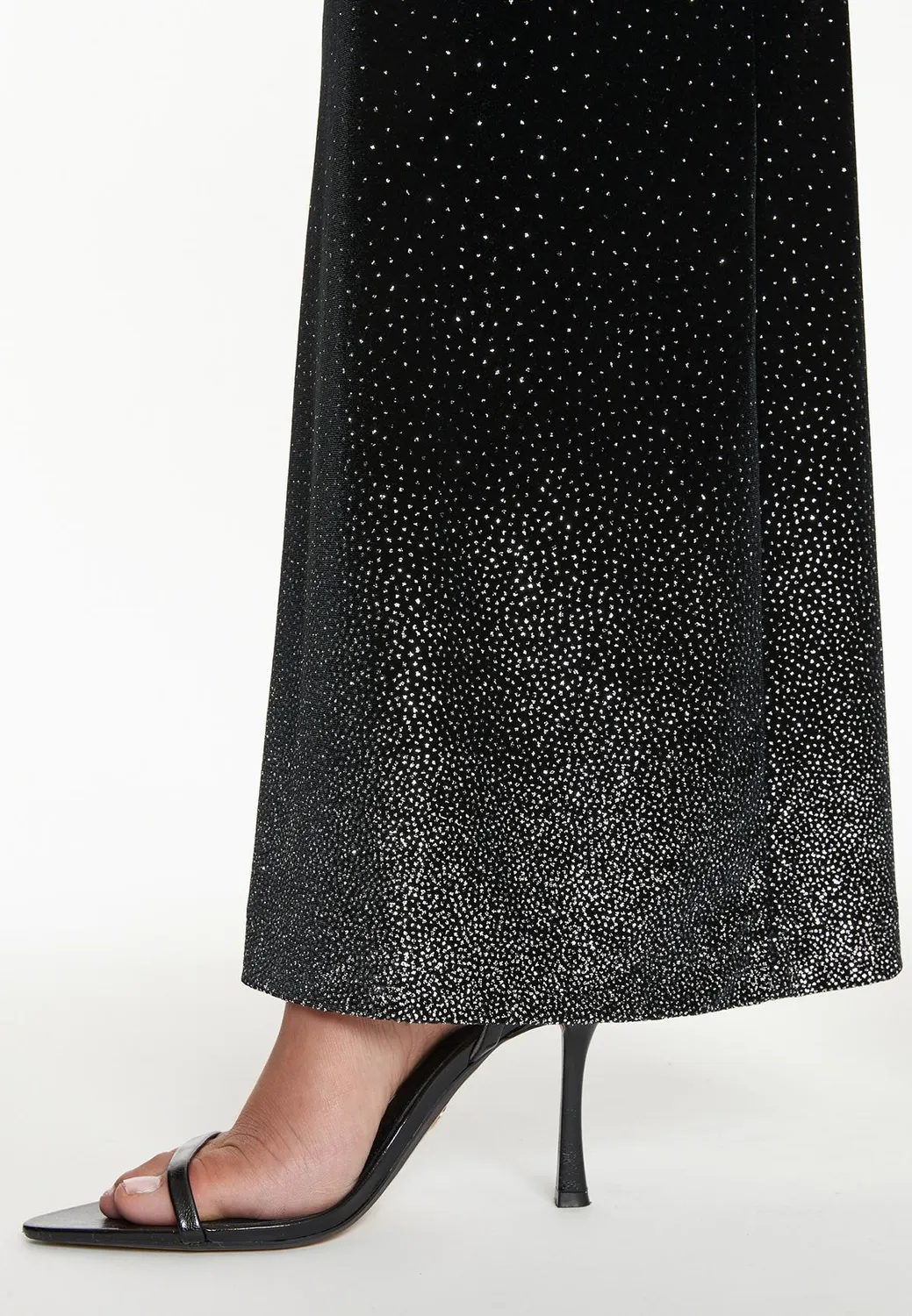 Ana Alcazar Tahila pantaloni velluto svasati glitter