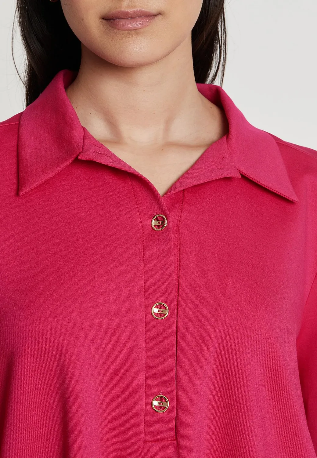 Ana Alcazar Isona chemisier rosa asimmetrico