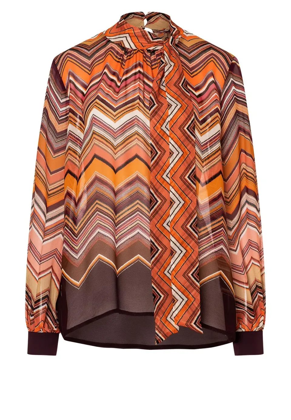 Ana Alcazar Manika blusa con fiocco zigzag