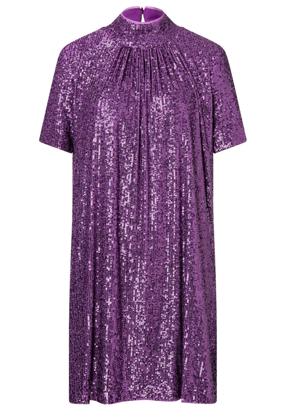 Ana Alcazar Salena abito paillettes viola