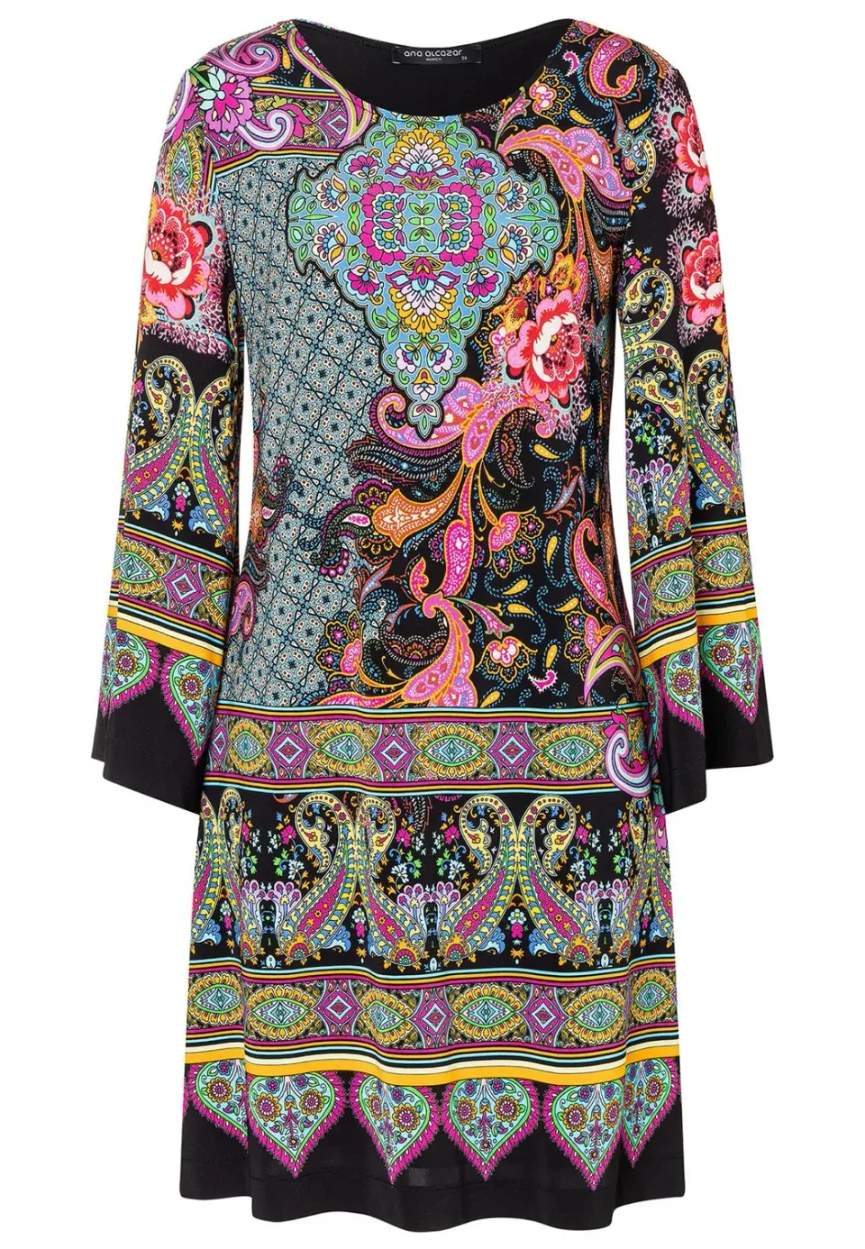 Ana Alcazar Saabea abito tunica paisley jersey