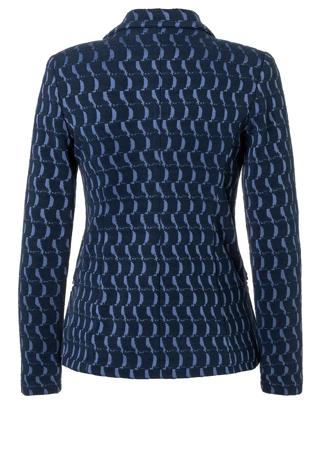Ana Alcazar Siwa blazer jacquard blu onde