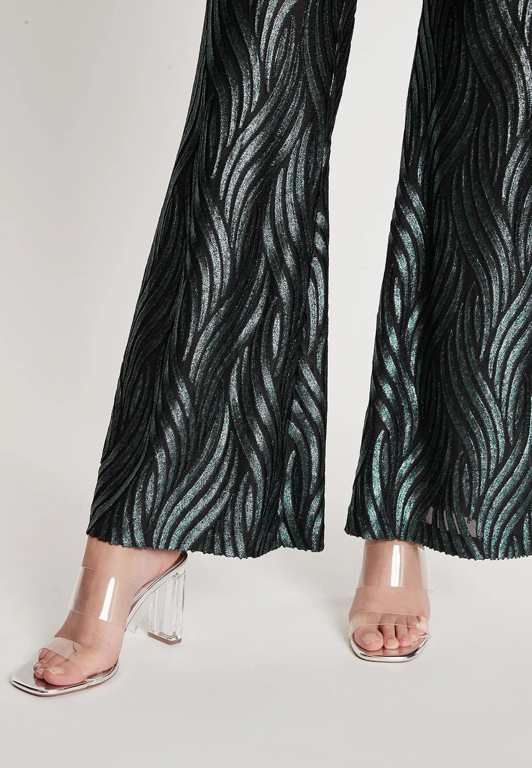 Ana Alcazar Ifisa pantaloni velluto zampa neri