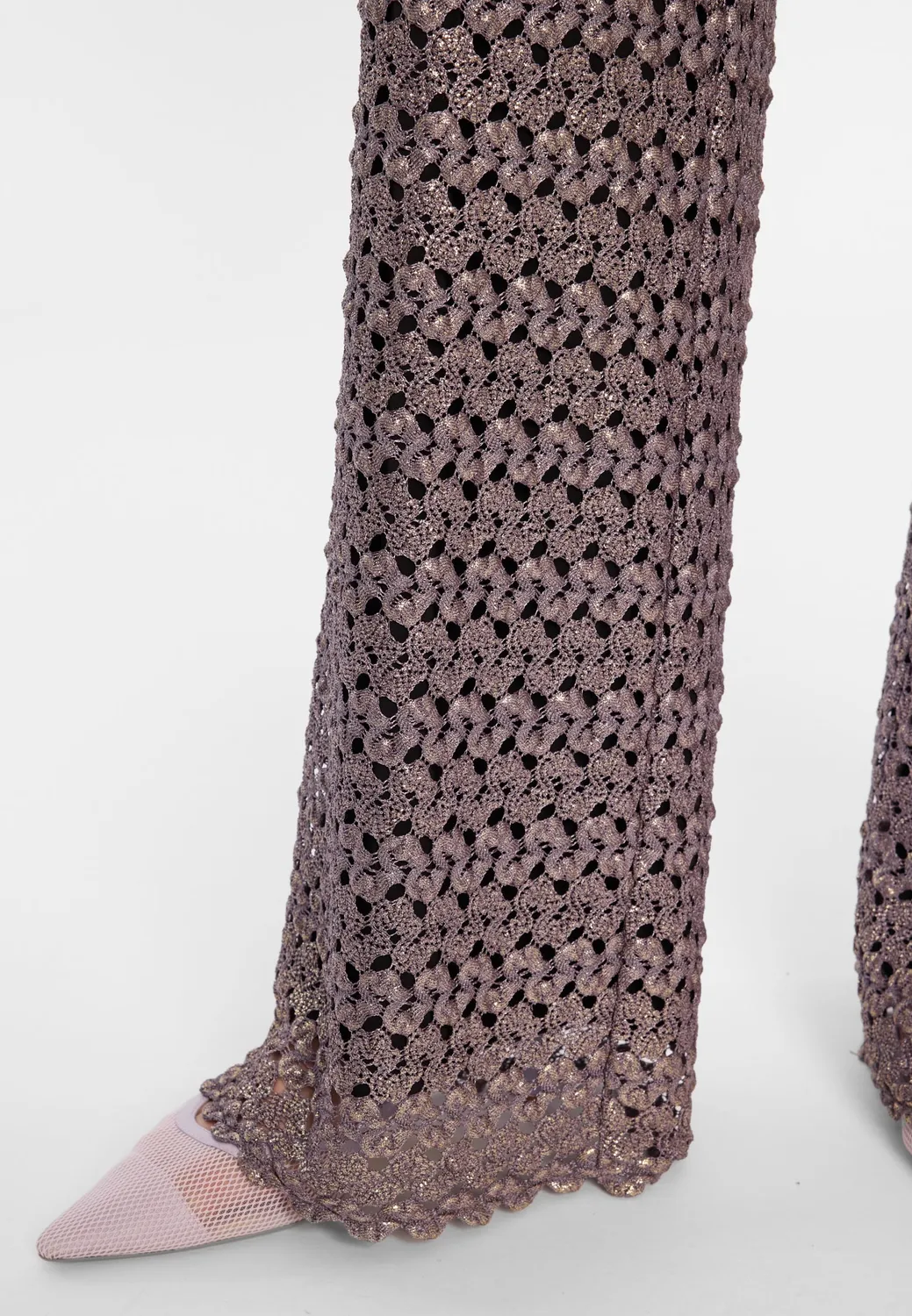Ana Alcazar Donya pantaloni maglia marroni