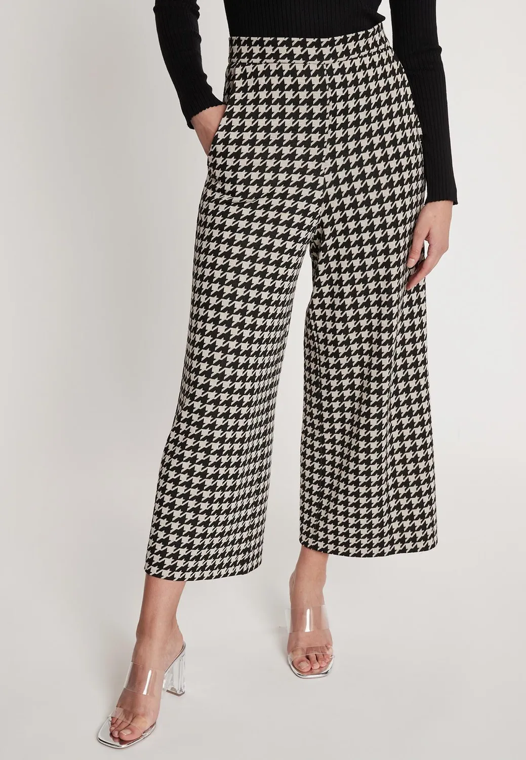 Ana Alcazar Hepyna culotte pied-de-poule 7/8