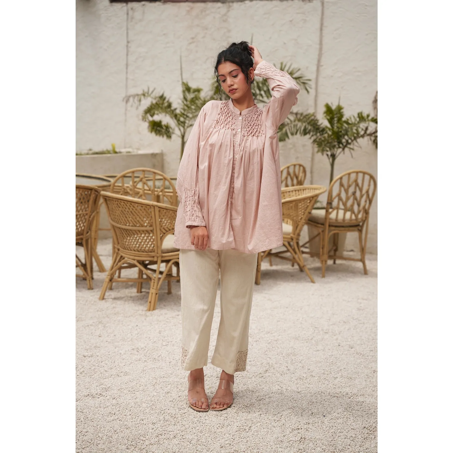 Our Dve Capsule 13 completo top pantaloni rosa