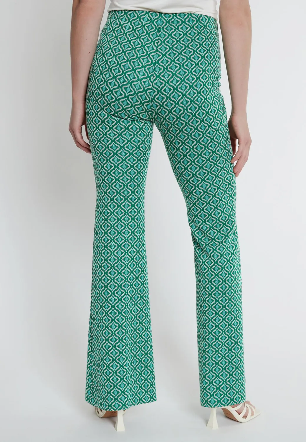 Ana Alcazar Kafla pantaloni svasati fantasia retro