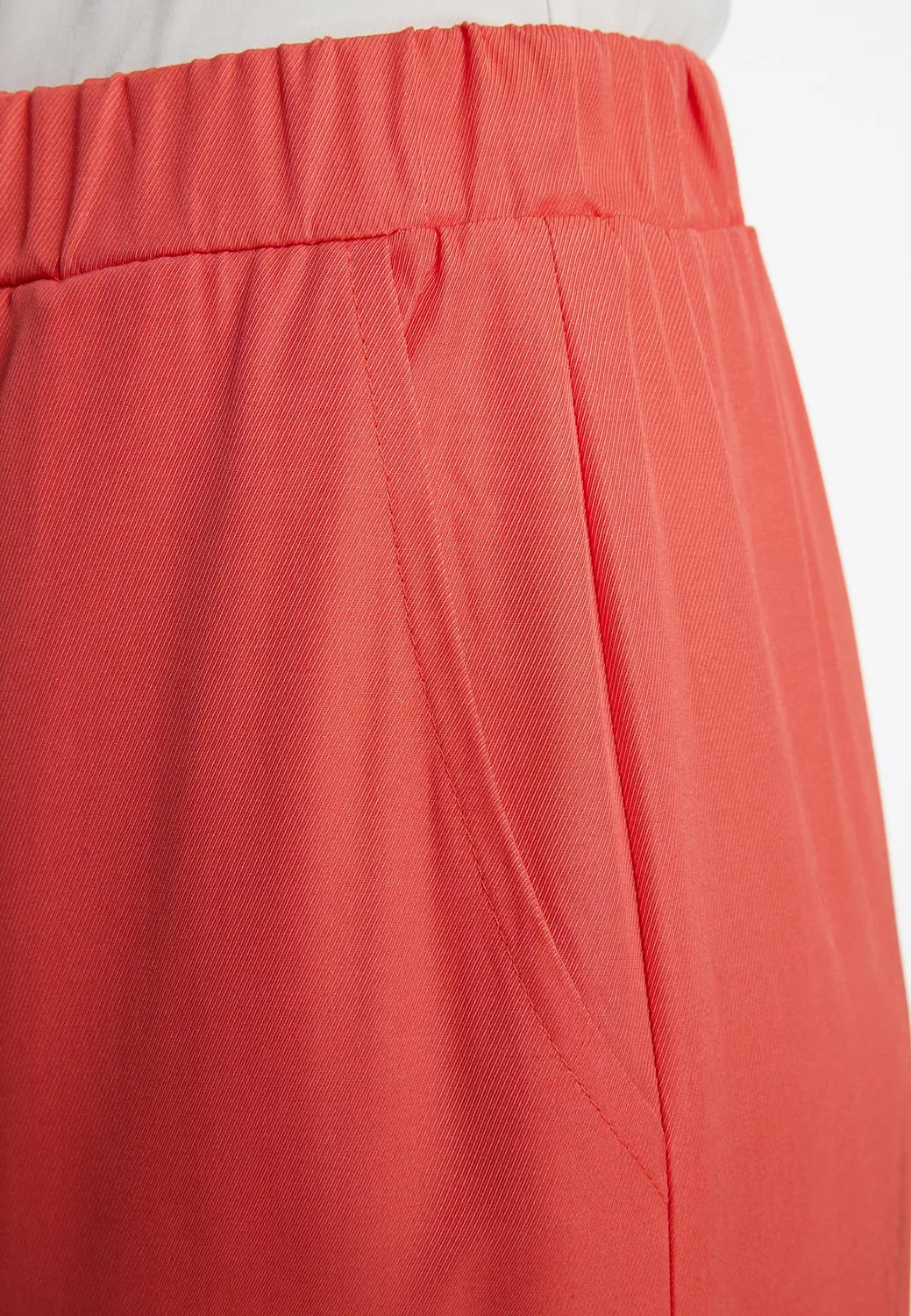 Ana Alcazar Zapasa pantaloni cargo corallo vita elasticizzata