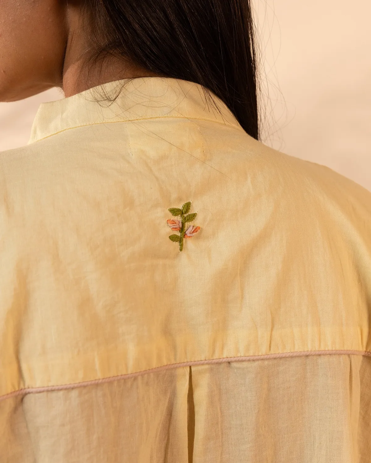 Our Dve Drizzle completo donna giallo limone cotone
