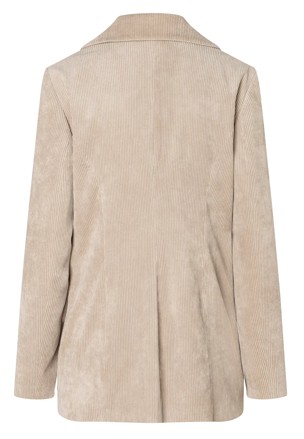 Ana Alcazar Enlivo blazer velluto beige doppiopetto