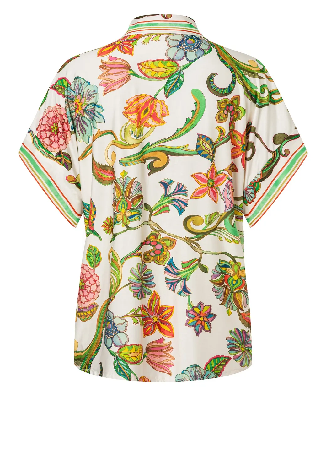 Ana Alcazar Duena camicetta jersey a fiori crema