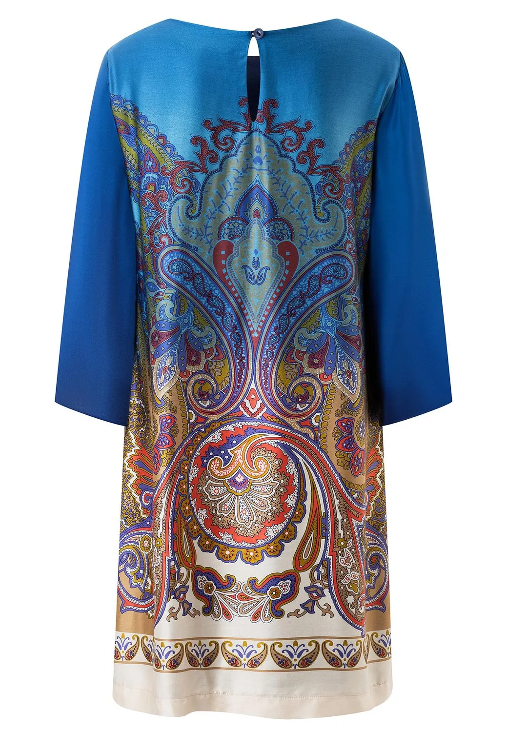 Ana Alcazar Pamila abito corto paisley blu