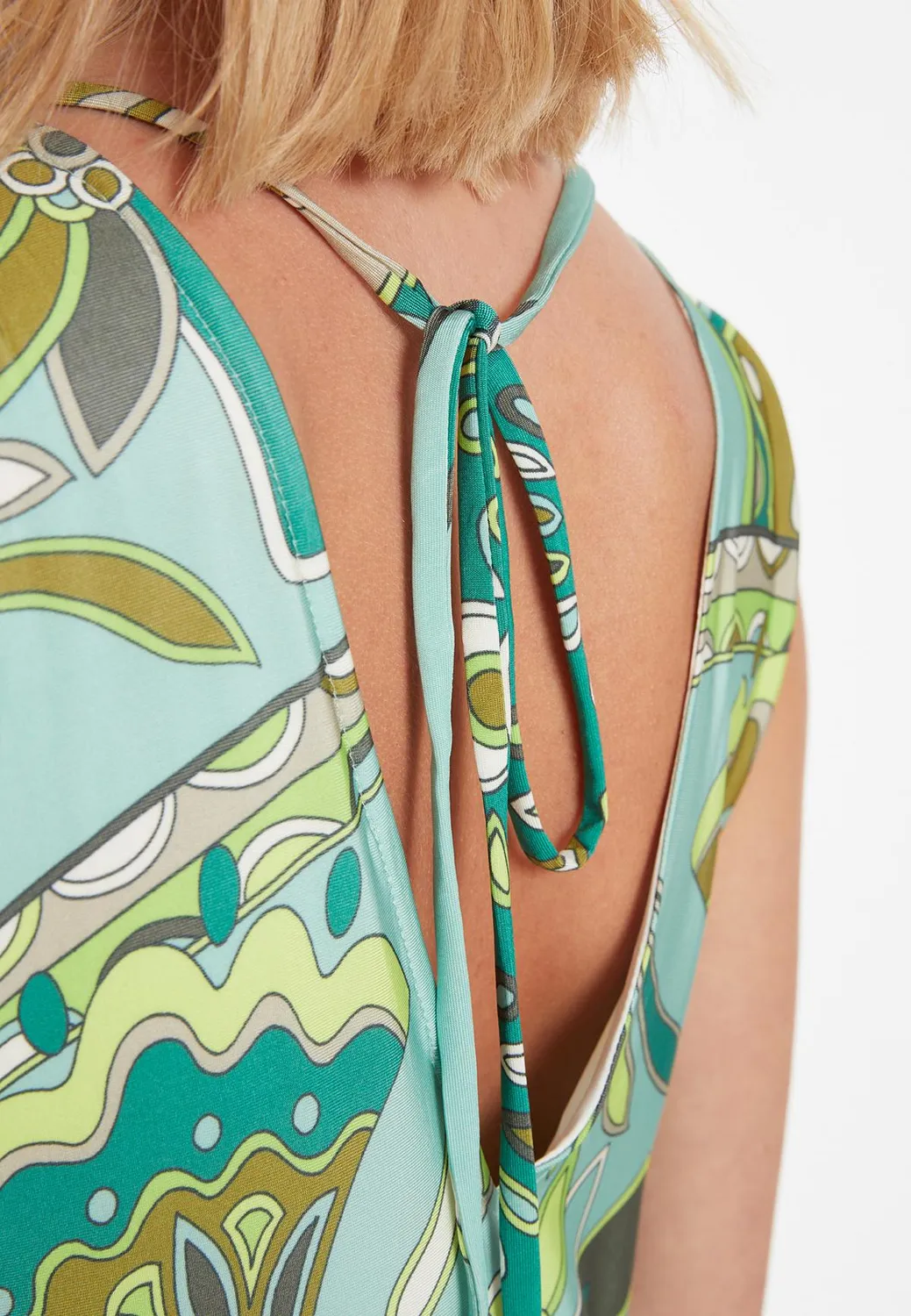 Ana Alcazar Zimoa vestito lungo viscosa floreale