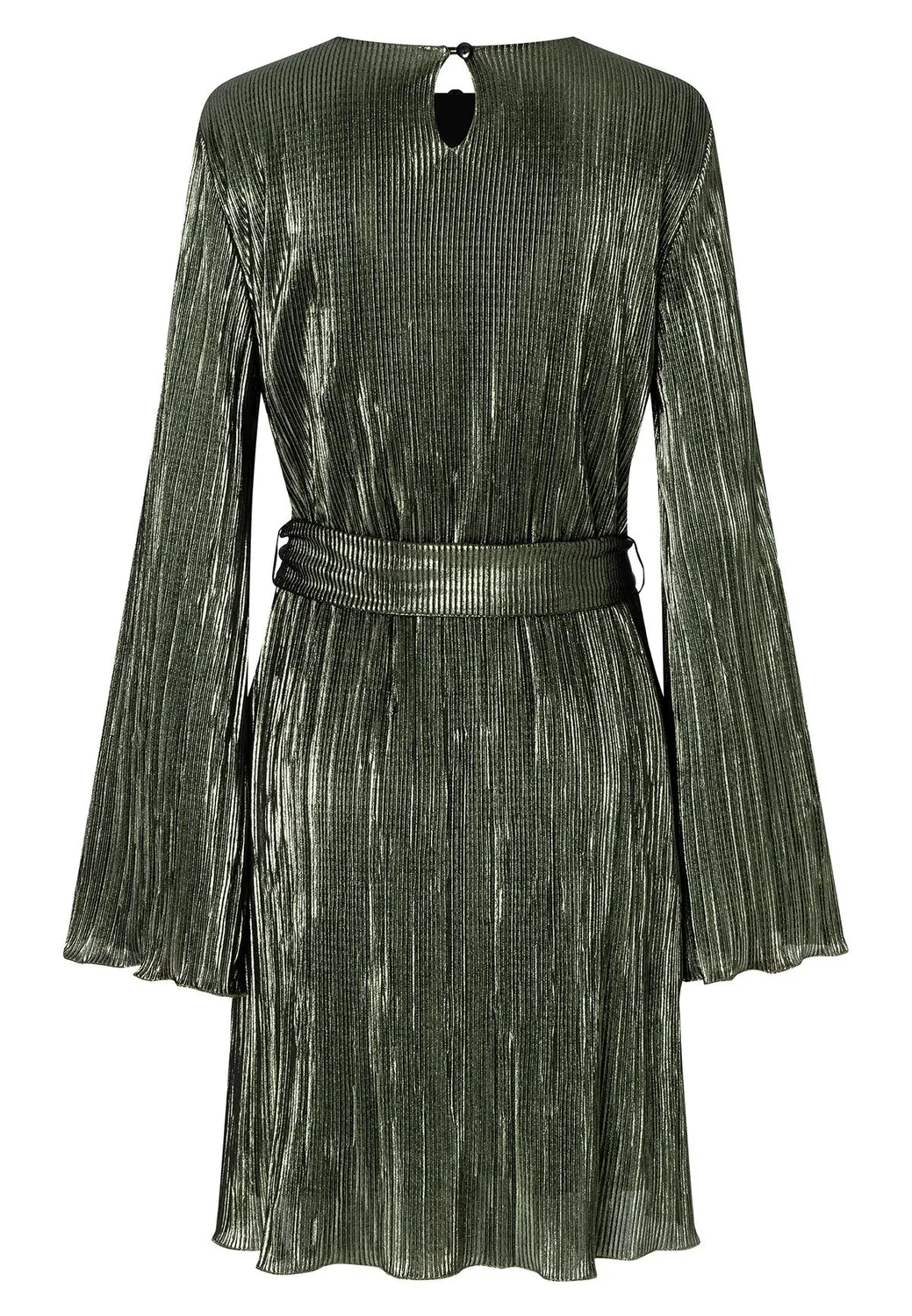 Ana Alcazar Ogaba vestito plissettato verde oliva