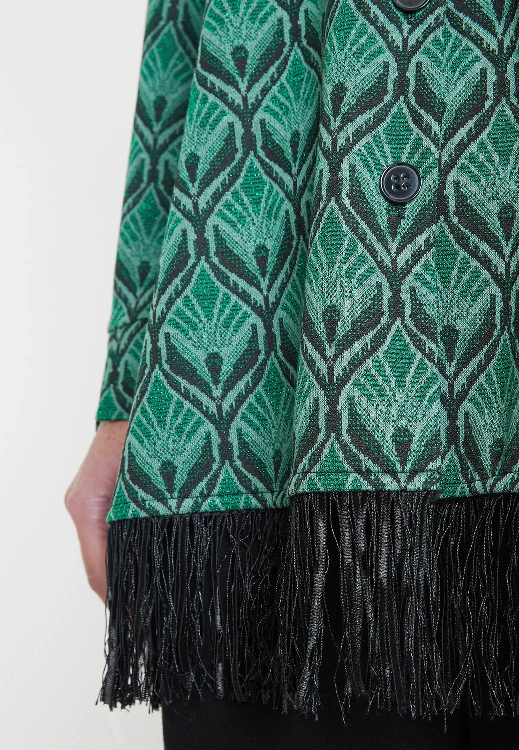 Ana Alcazar Mihina camicetta svasata verde-blu
