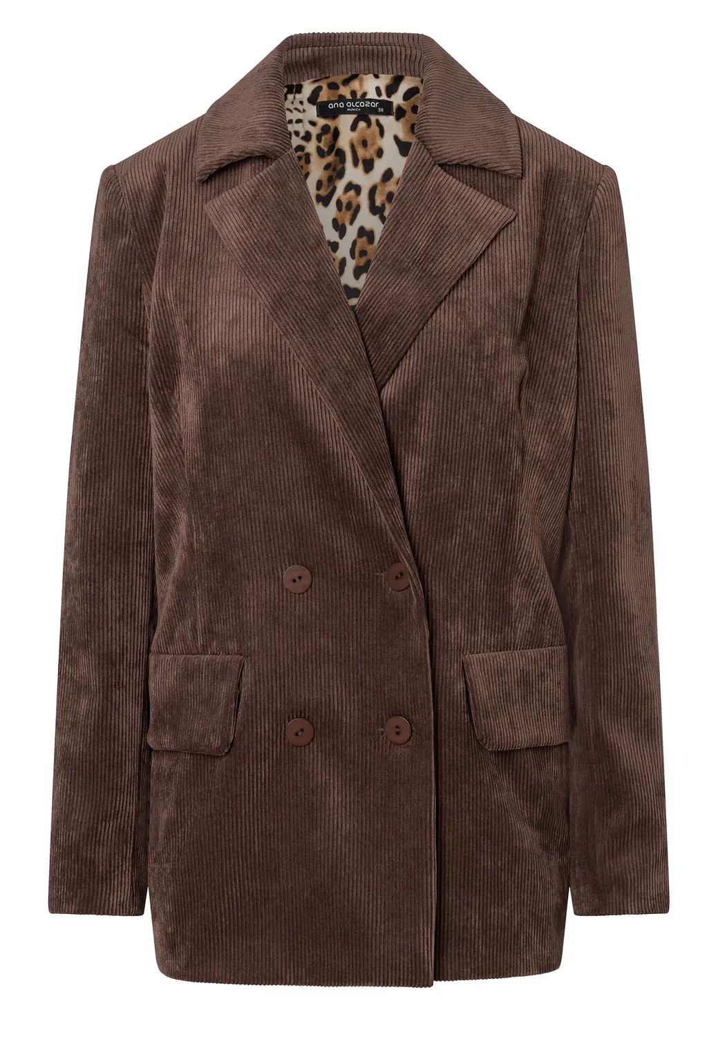 Ana Alcazar Enlivoa blazer velluto marrone