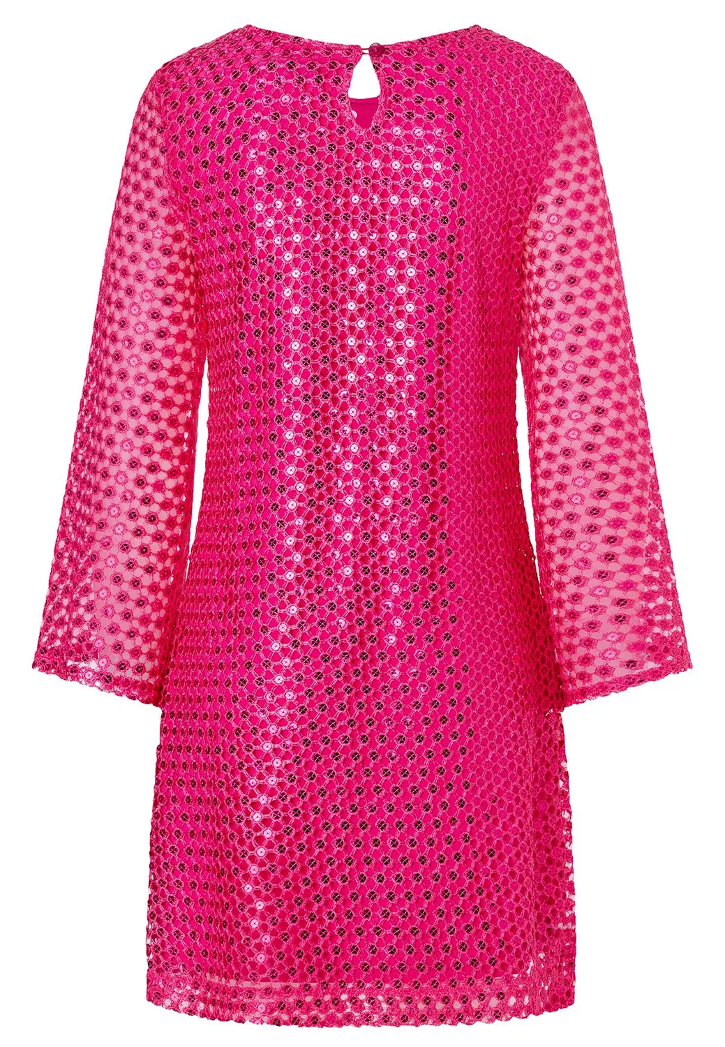 Ana Alcazar Zadaba abito tunica pizzo fucsia