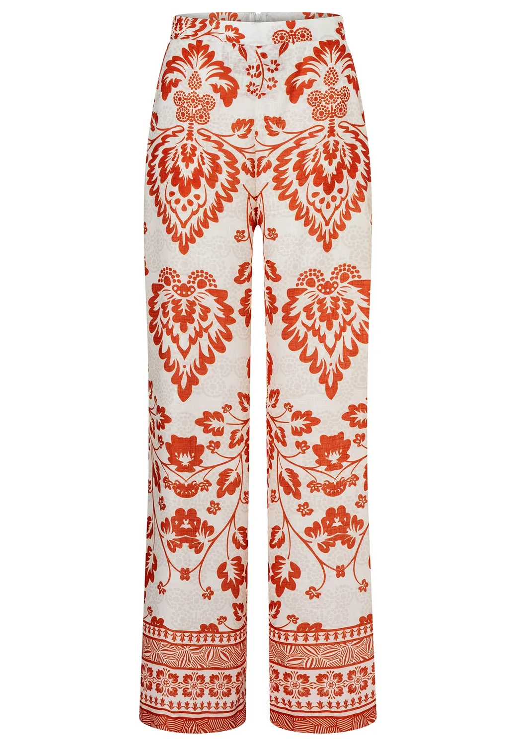 Ana Alcazar Dorexon pantaloni larghi fantasia arancio