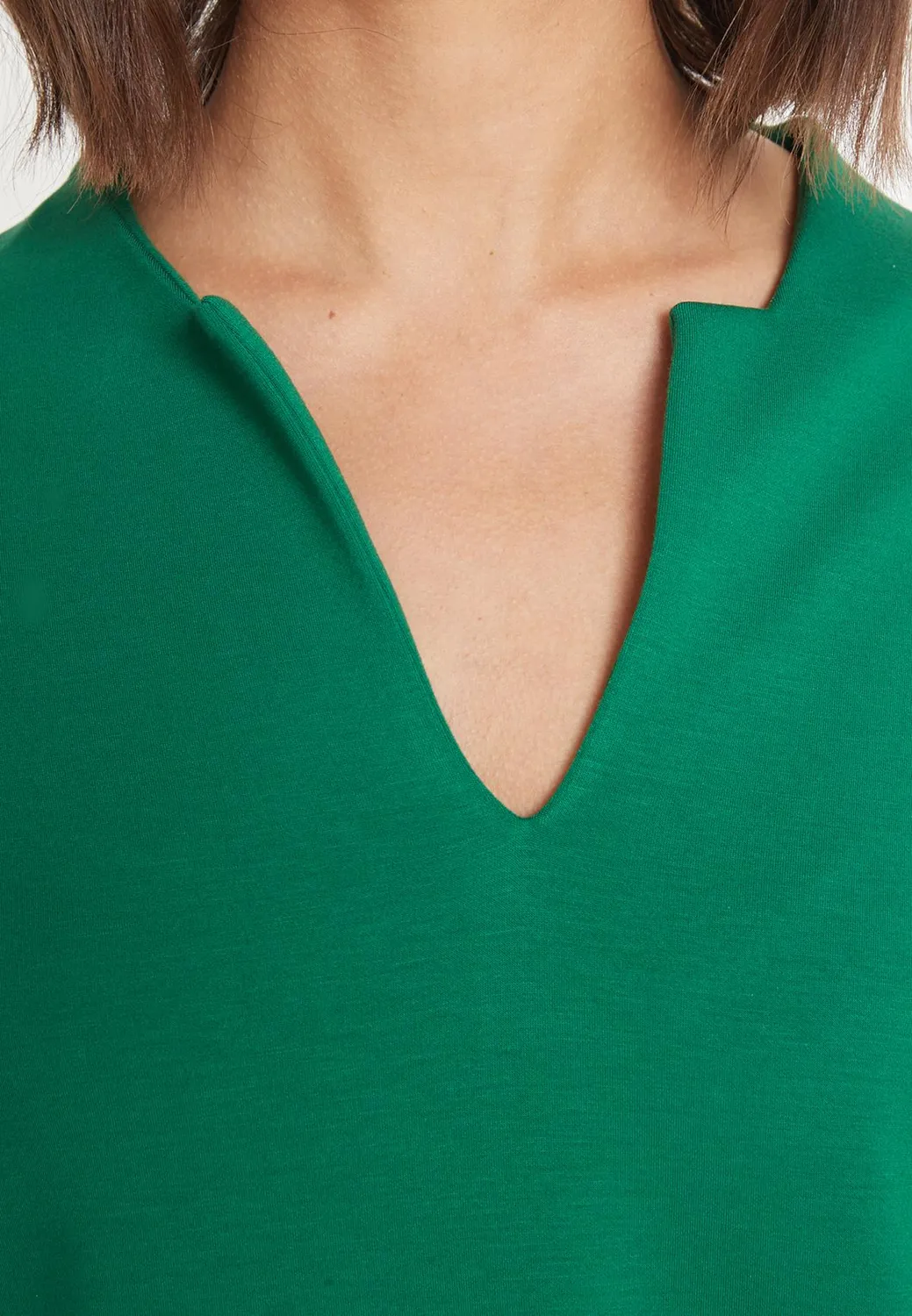 Ana Alcazar Mejsa vestito tunica verde cut-out