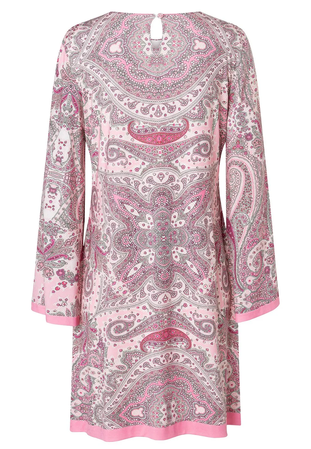 Ana Alcazar Zipia tunica jersey rosa maniche tromba