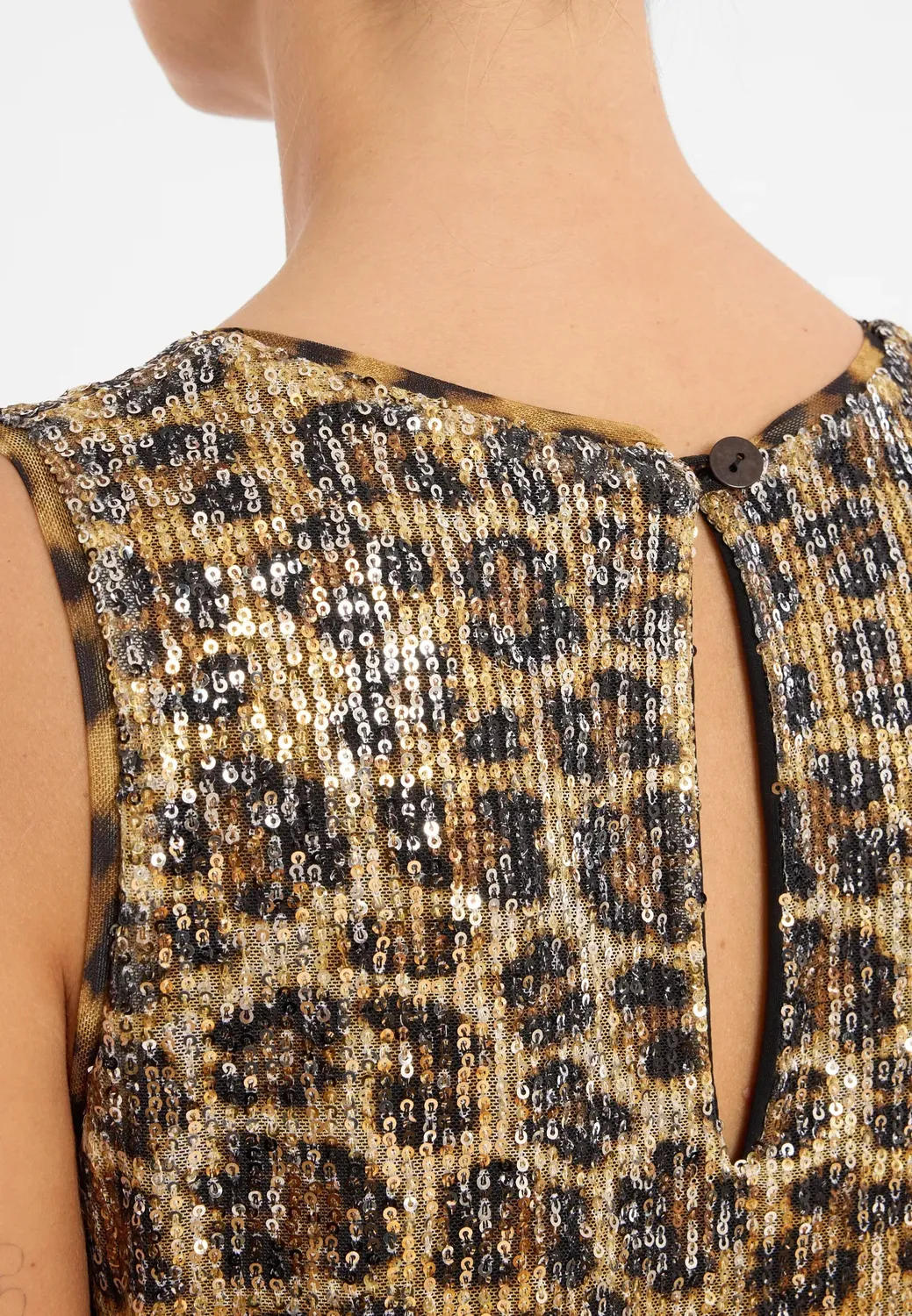 Ana Alcazar Celystis abito cocktail paillettes