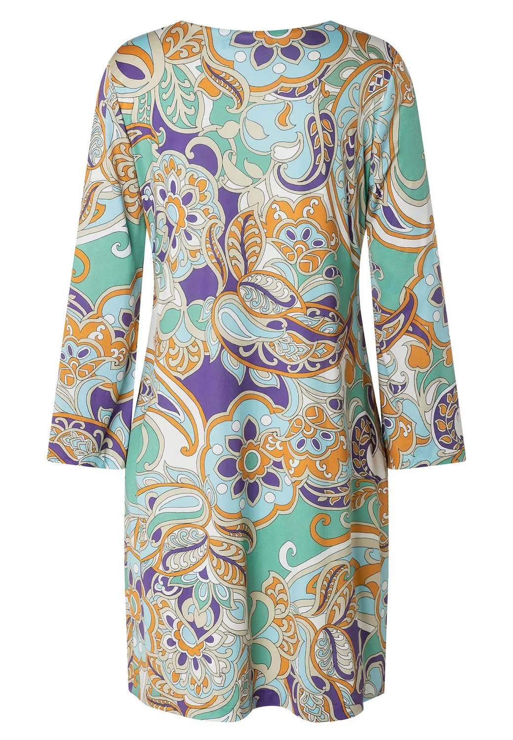 Ana Alcazar Kissy tunica corta fantasia paisley