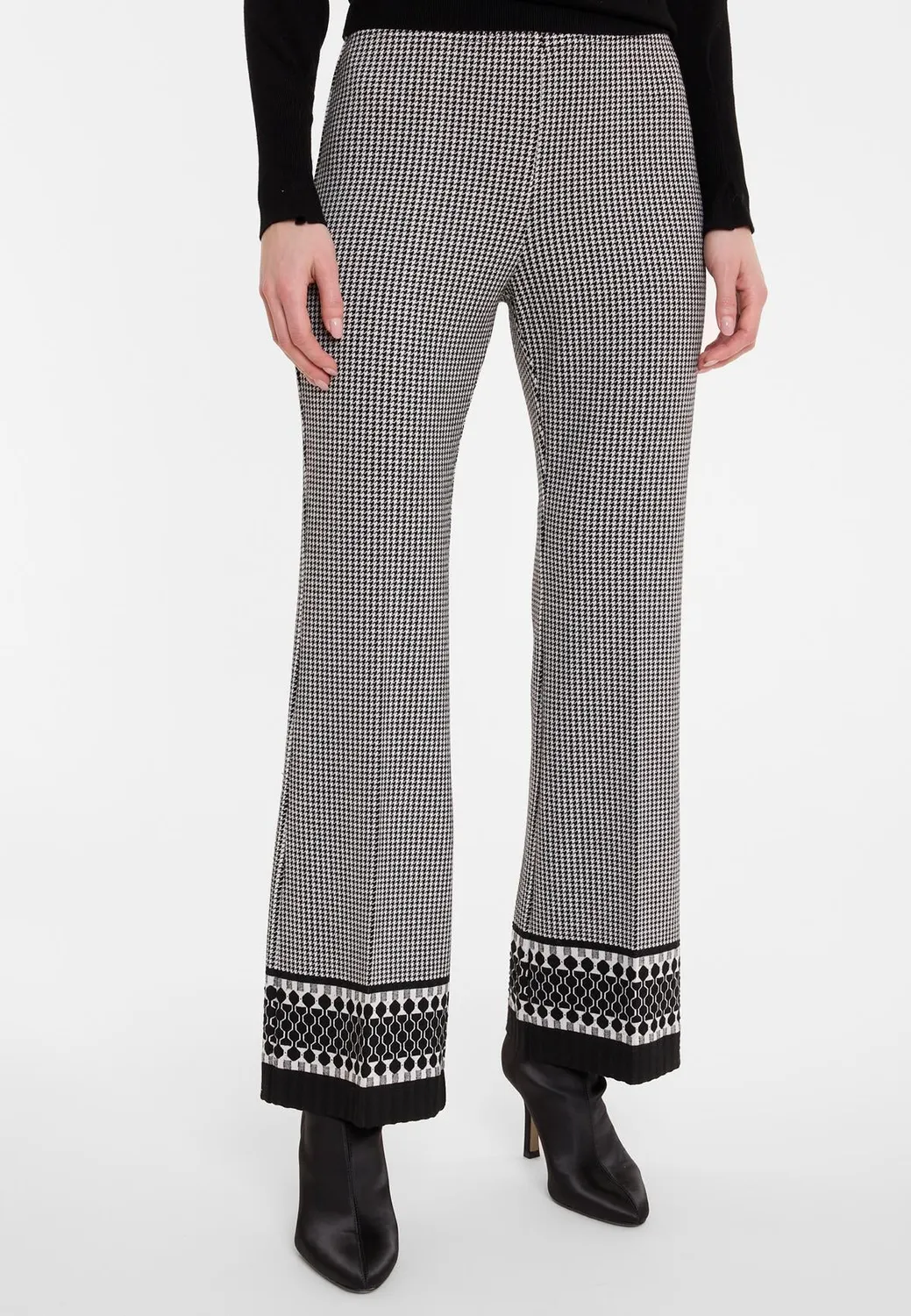 Ana Alcazar Asfona pantaloni cropped pied-de-poule