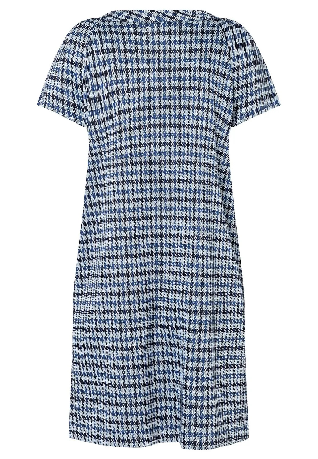 Ana Alcazar Asena mini abito pied-de-poule blu fiocco