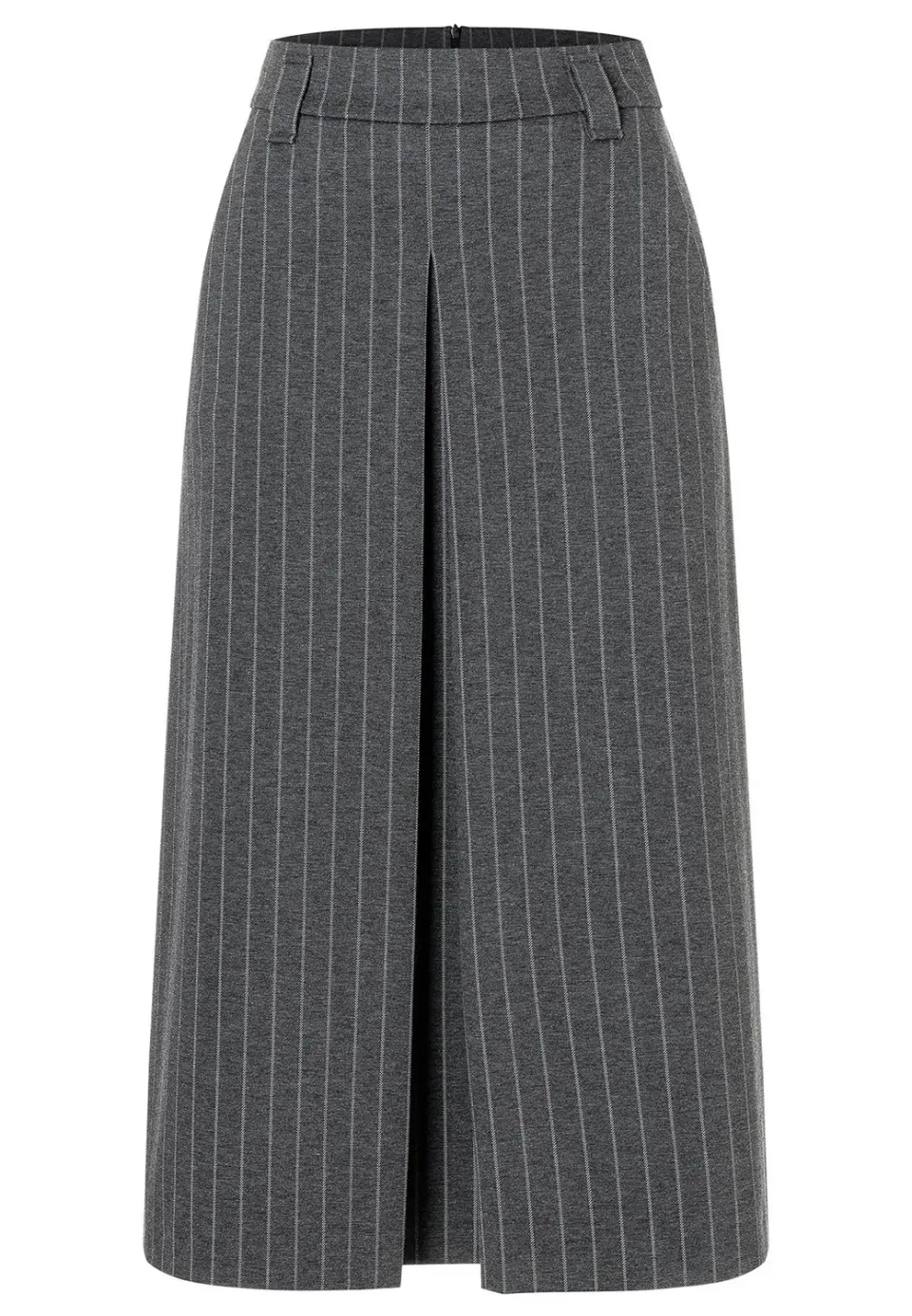Ana Alcazar Somea gonna midi gessato jersey ufficio