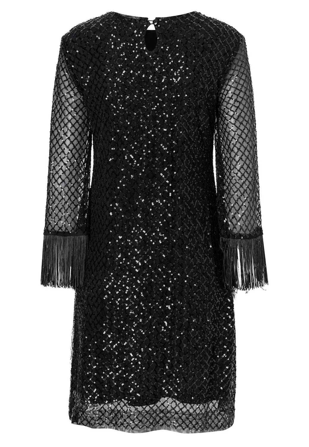 Ana Alcazar Odea abito argento paillettes corto