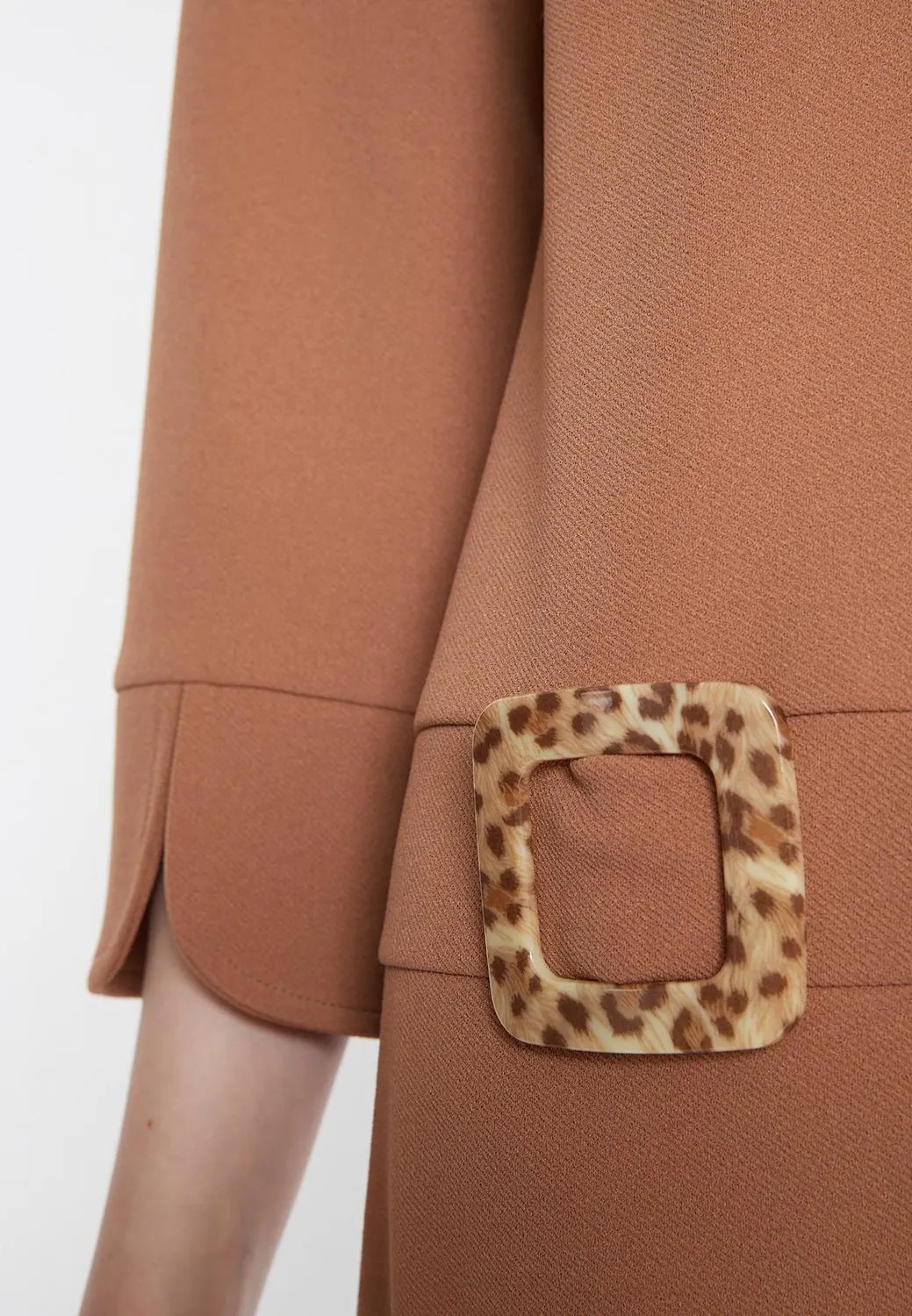 Ana Alcazar Sidesa abito anni 60 beige fibbie