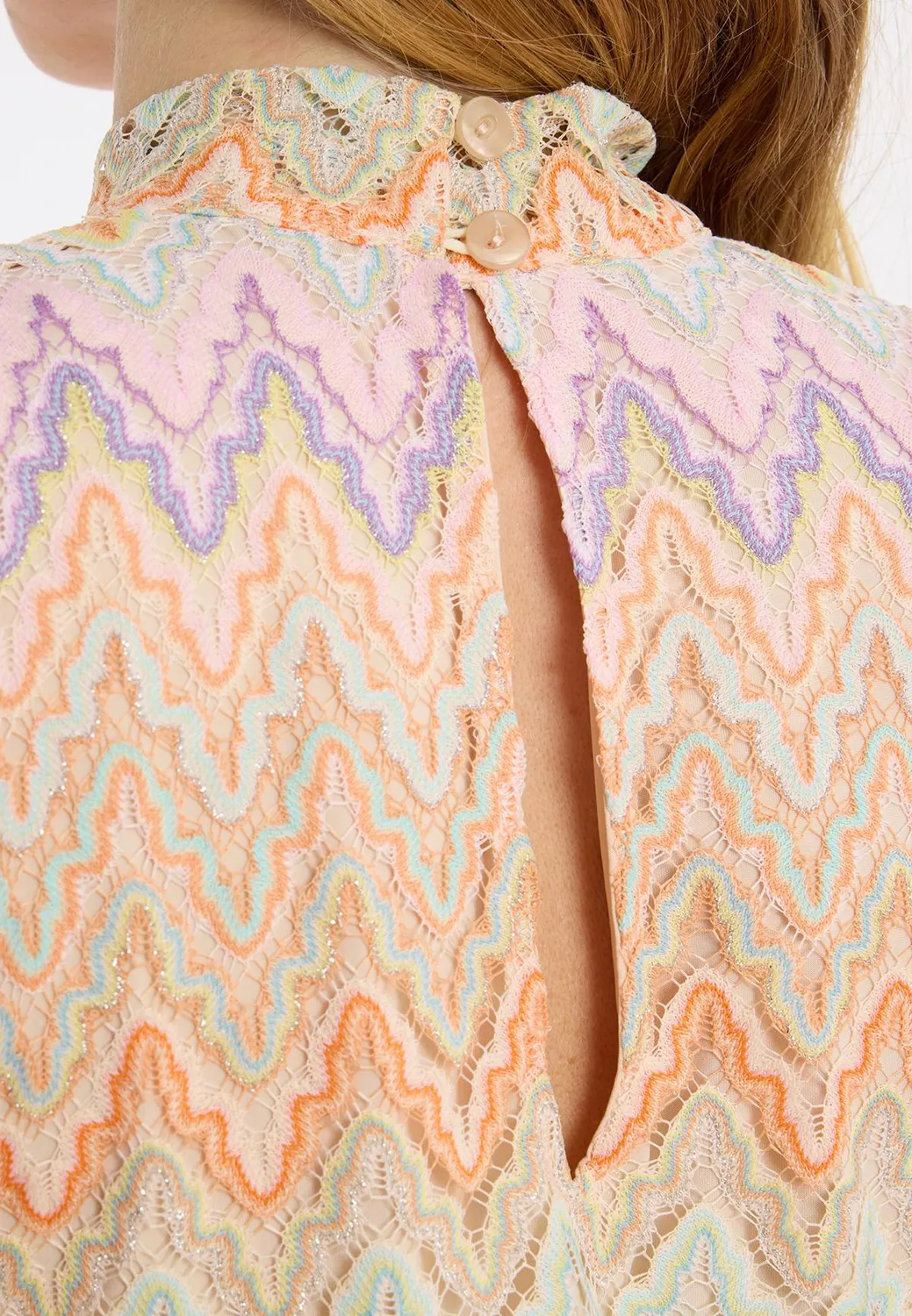 Ana Alcazar Zecora top maglia traforata pastello