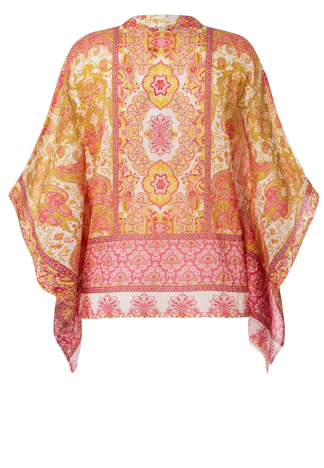 Ana Alcazar Dorexol camicia boho lyocell gialla