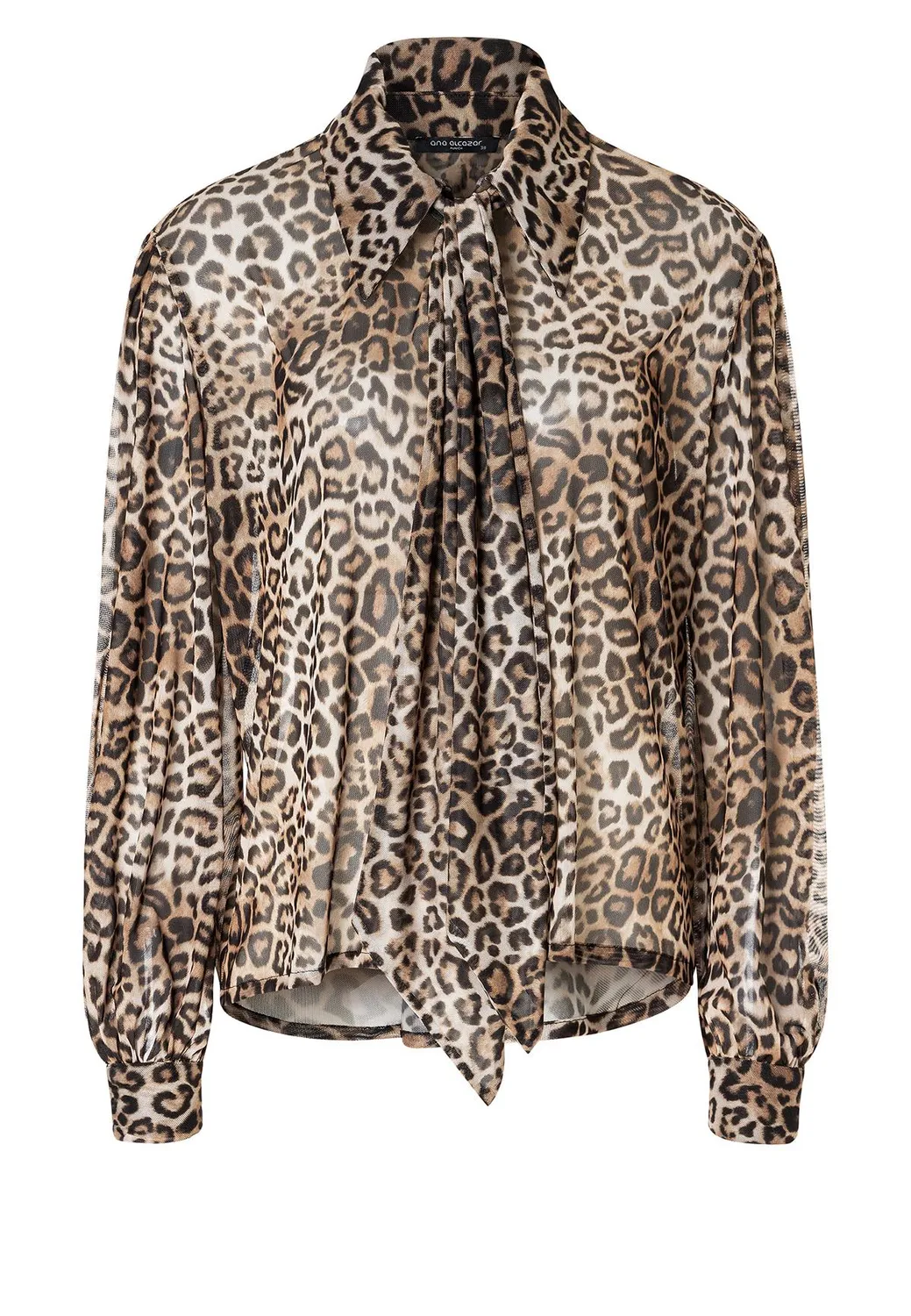 Ana Alcazar Aylea Camicetta Leopardata Fiocco
