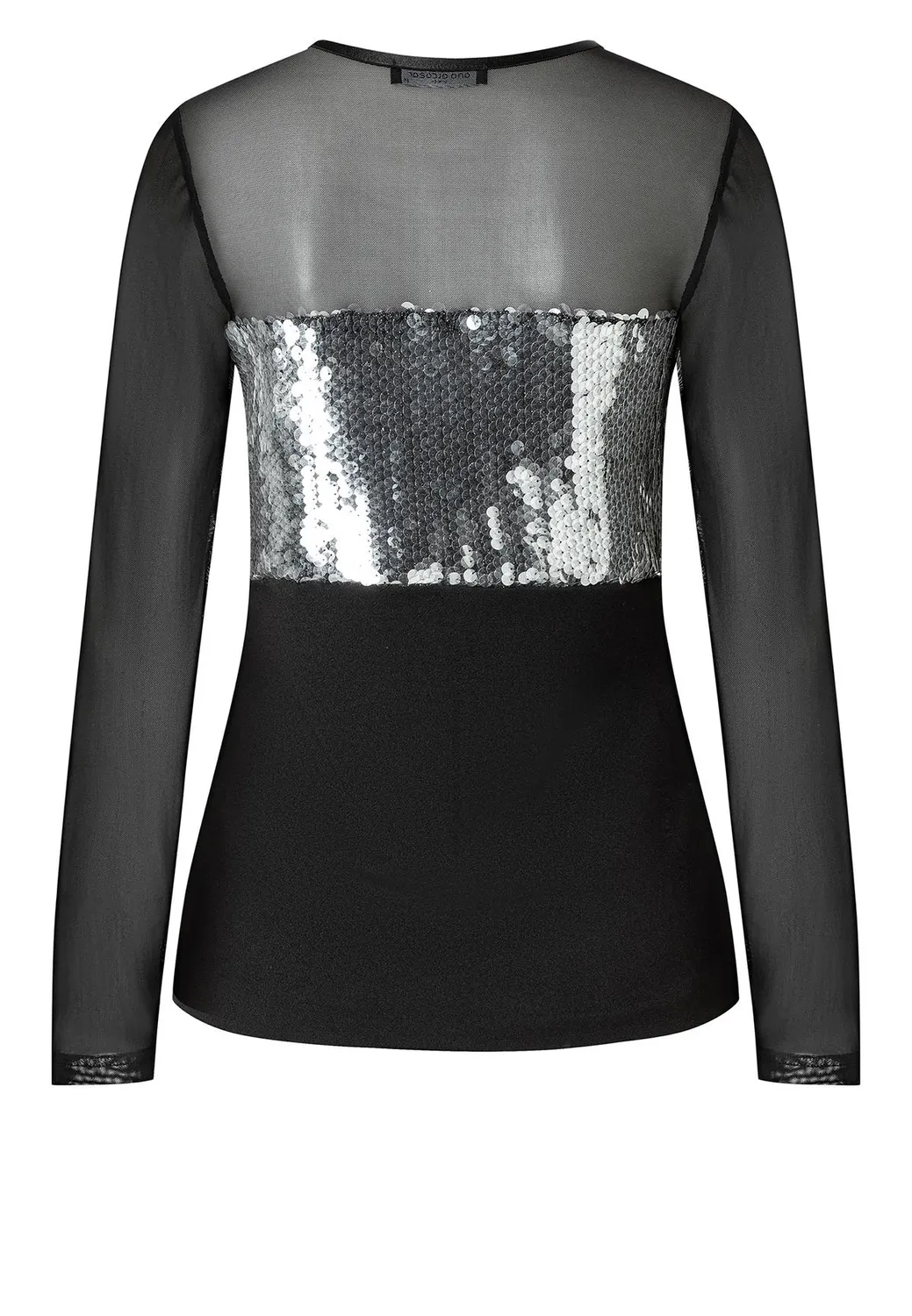 Ana Alcazar Abdia top sera nero paillettes