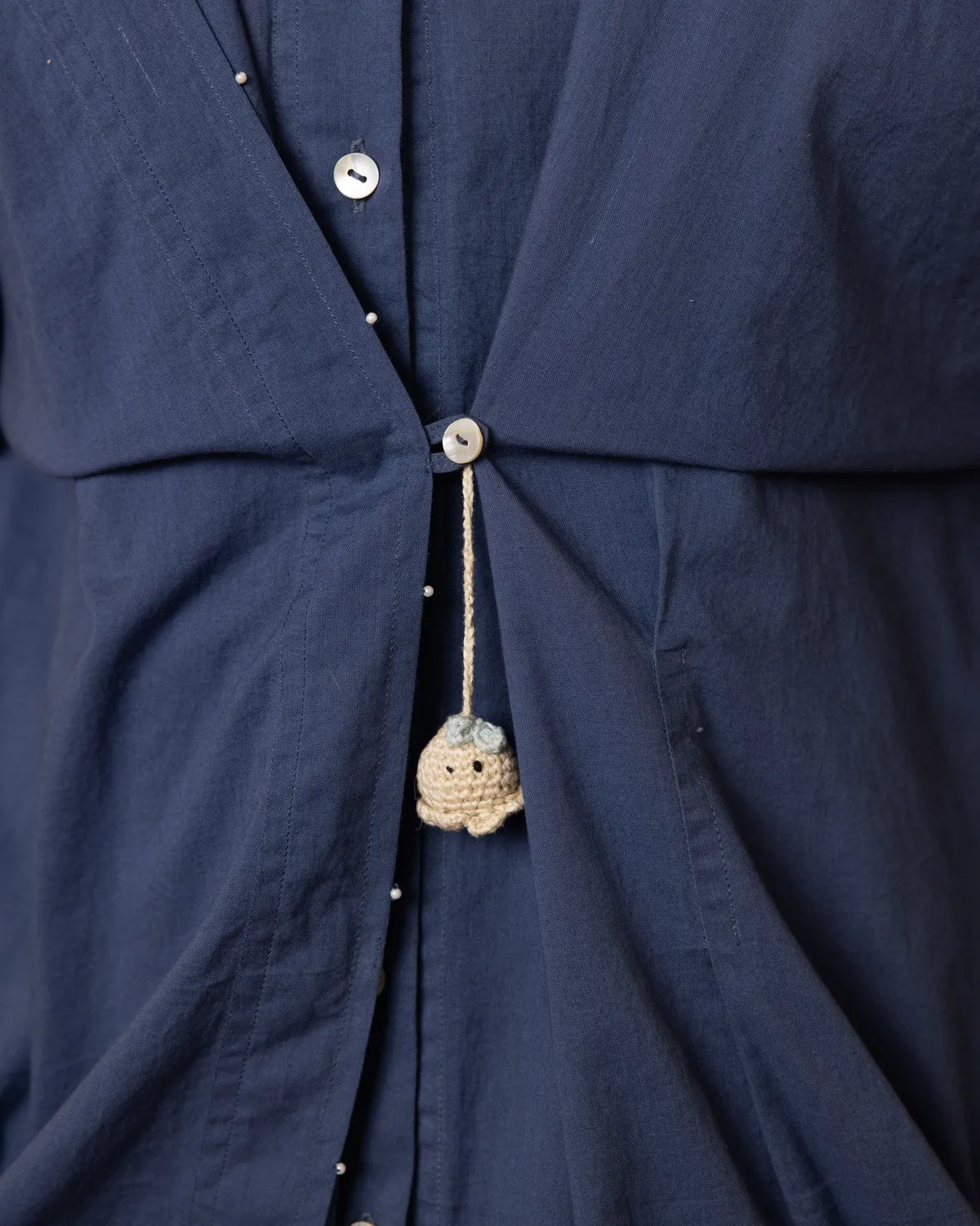 Our Dve Dune gonna blu coordinata cotone