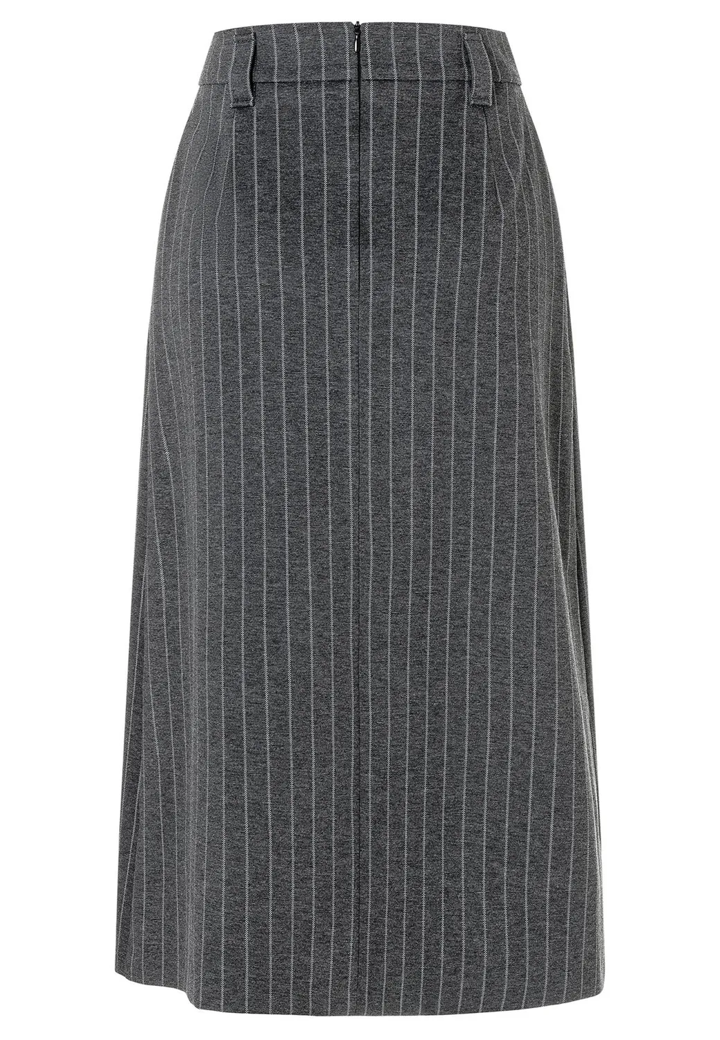 Ana Alcazar Somea gonna midi gessato jersey ufficio