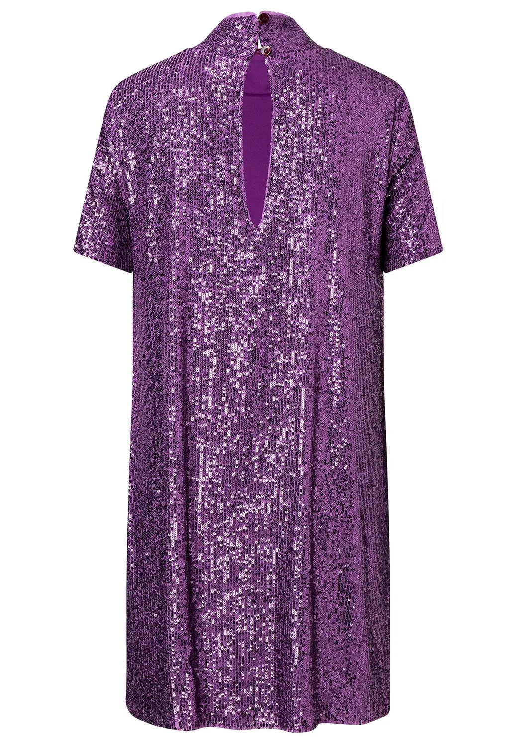 Ana Alcazar Salena abito paillettes viola