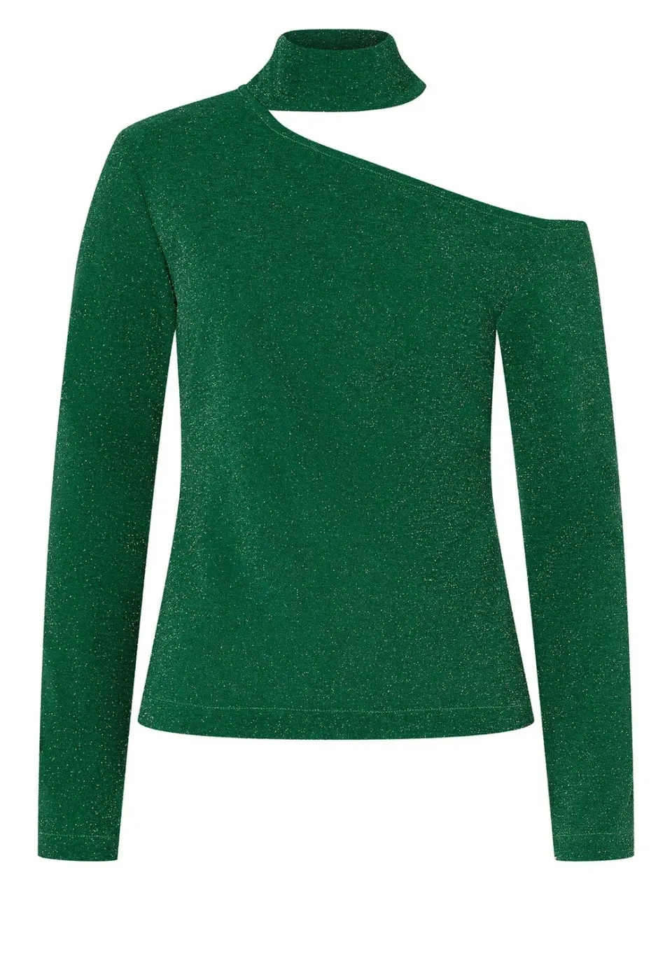 Ana Alcazar Ontony top lurex verde cut-out