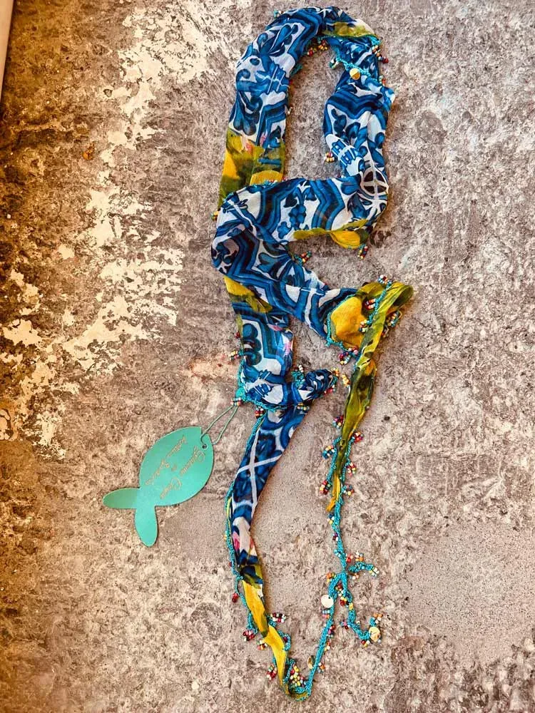 Antica Sartoria BV087E fascia capelli gialla agrumi