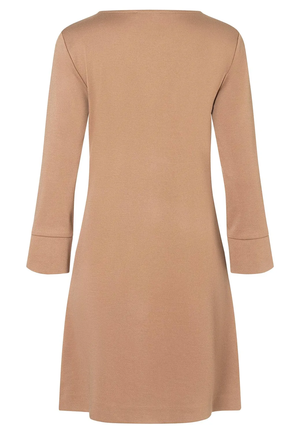 Ana Alcazar Ahasa abito corto beige scollo tondo