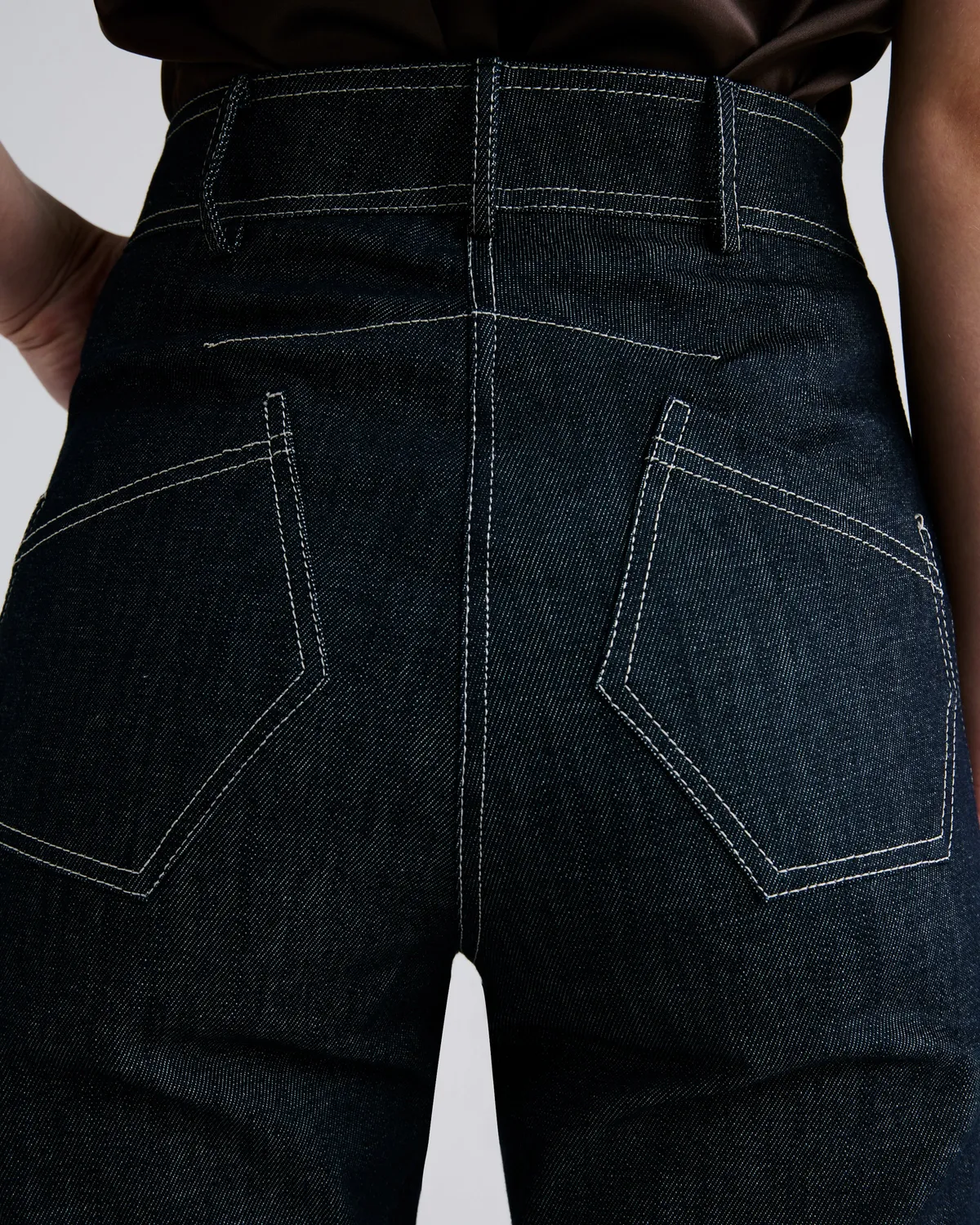 Violante Nessi Francis jeans blu in denim cotone bio