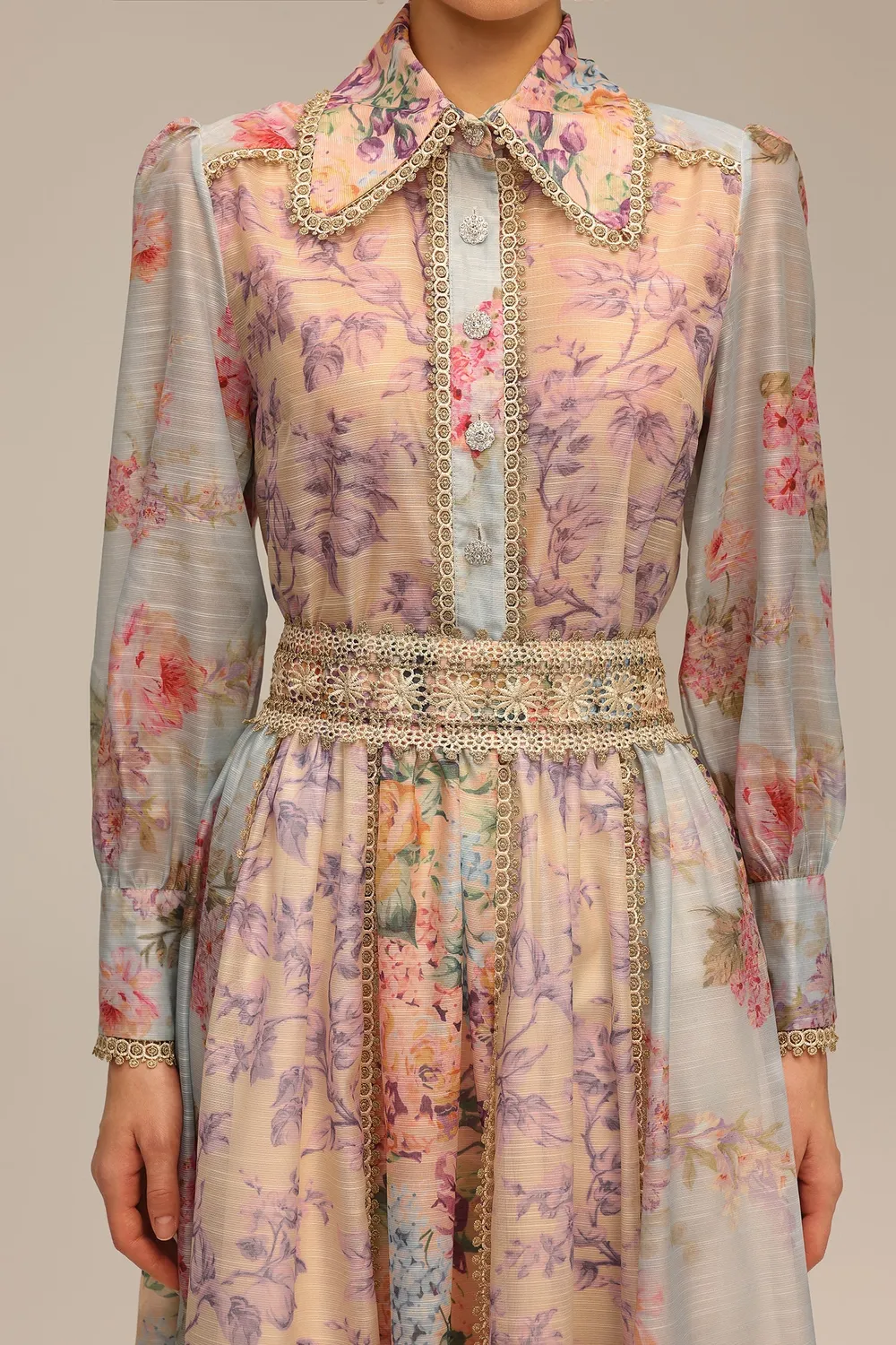 Bella Barnett Ruby set top e gonna midi pizzo floreale