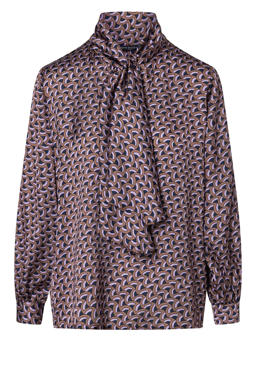 Ana Alcazar Eliva blusa raso fiocco fantasia retro