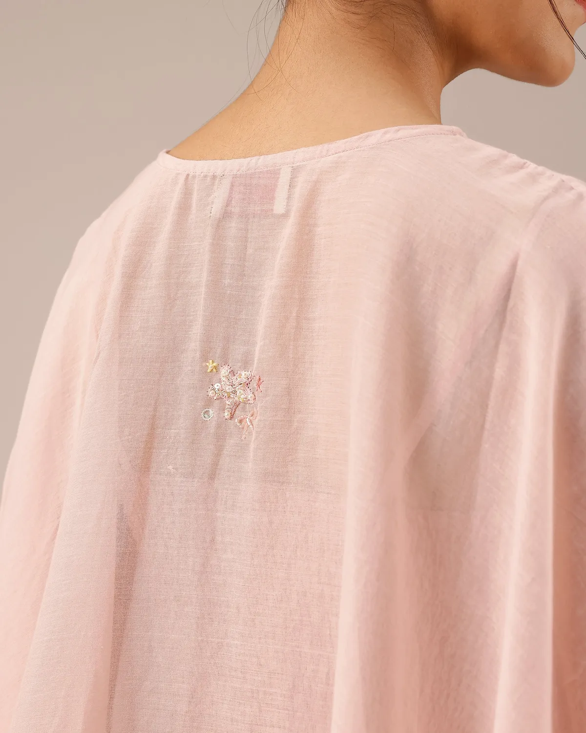 Our Dve Tropical Sorbet Golden Dune top rosa velo